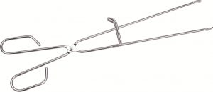 Pinza barbacoa inox con guía de bloqueo Sauvic de 45 cm para parrilla