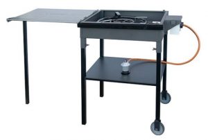 plancha paellera gas ruedas 77x53 jardin reunion