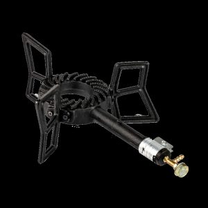 Quemador hierro colado tripode 53x40x26 cm gas butano propano resistente