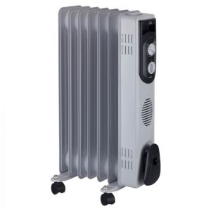 Radiador aceite Jata R107 1500w 7 elementos con ruedas
