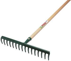rastrillo jardin 12 puas 30 cm mango 130 cm maiol vista frontal