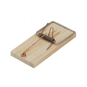 Ratera 5125 de tabla de madera N-1 Sauvic con resorte para ratones