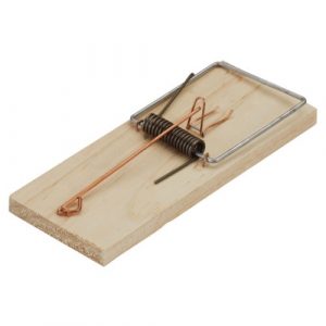 Ratera 5135 de tabla de madera N-3 Sauvic con resorte para ratas