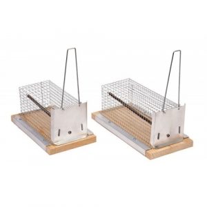 Ratera 5195 de tela metálica de 21 cm Sauvic jaula trampa para roedores