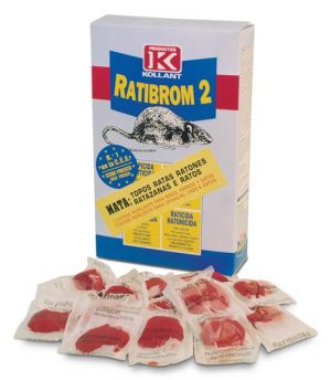 Raticida Ratibrom-2 150 gr cebo fresco para ratas y ratones