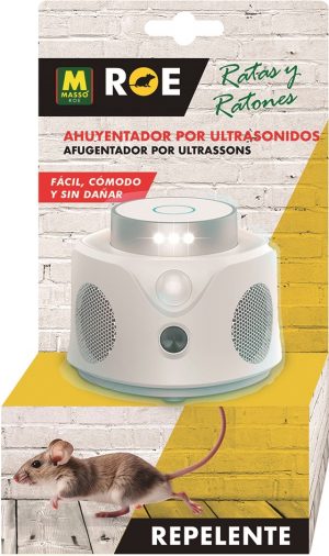 Repelente ultrasonido ratas y ratones ahuyentador electrónico sin veneno