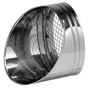 Salida horizontal pellet 80 AISI316 inox Dinak para estufa pellet