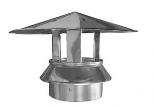 Sombrerete inox dp 200 Dinak remate chimenea doble pared 200mm