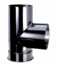 Te con tapon vitrificado negro brillo Bofill registro chimenea limpieza