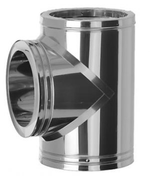 te inox doble pared 90 grados sistema Dinak
