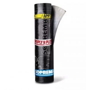 Moply N Plus Aluminio de Texsa 3kg/m2. Betún APP sin armadura con aluminio gofrado. Para cubiertas planas en Galicia.