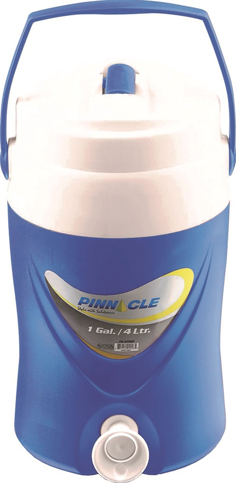 Termo líquidos con grifo y asa 4 L azul para excursiones