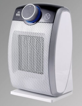 Termoventilador ceramico FM TC20 600 1200 1800 W oscilante frio calor