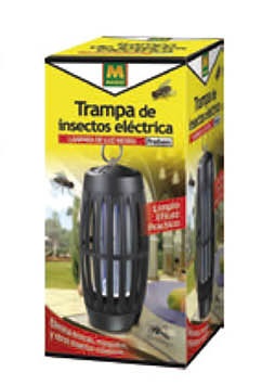 Trampa insectos eléctrica 231325 con luz ultravioleta para insectos voladores
