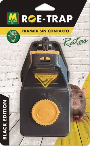 Trampa mecánica Roe-Trap ratas Black Edition de 7