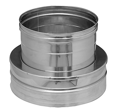 transformacion inox doble pared a simple pared 150 mm Dinak