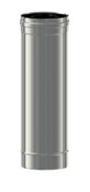 Tubo inox 316 simple pared 200x1000 mm Exojo gran diámetro