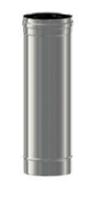Tubo inox 316 simple pared 200x500 mm Exojo tramo corto