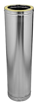Tubo inox doble pared 200x1000 mm Dinak tramo estándar gran diámetro