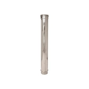 Tubo inox pellet 80x430 mm AISI 316 L Dinak para estufa