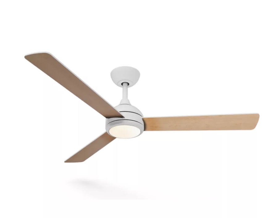 Ventilador techo madera blanco Ø132cm 32W Signify