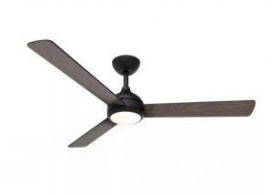 Ventilador techo madera negro Ø132cm 32W Signify